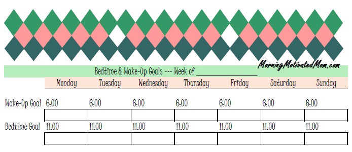 How Short Challenges and Mini Goals Work for Me. Bedtime and Wake Up Goals Schedule