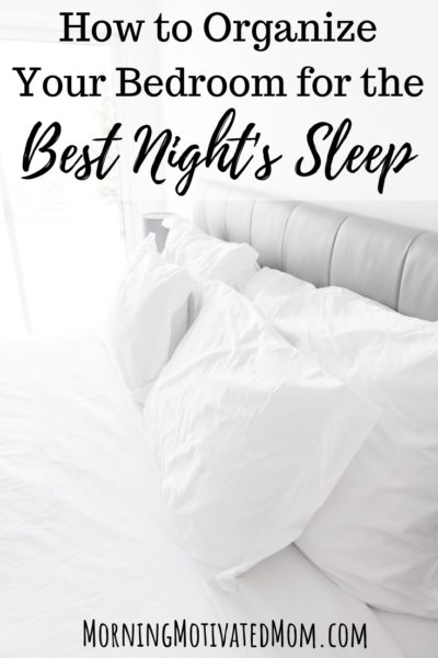 Do you wish you could get a better night of sleep? A cluttered bedroom will not help! Here is How to Organize Your Bedroom for the Best Night's Sleep. Tips for Sleeping.