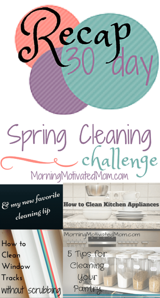 30 Day Spring Cleaning Challenge Recap – Morning Motivated Mom