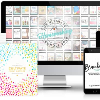 The 2018 Ultimate Homemaking Bundle – available for 6 days!