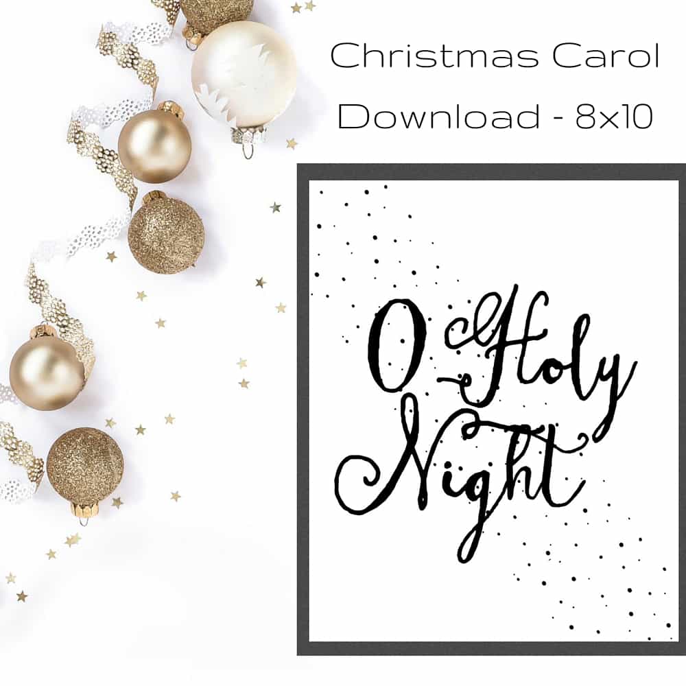 O Holy Night Christmas Printable