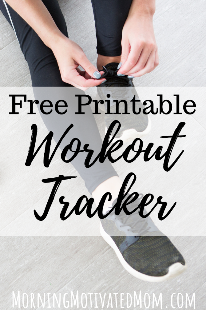 Free Fitness Tracker Printable. Track your workouts on this Free Weekly Workout Log.