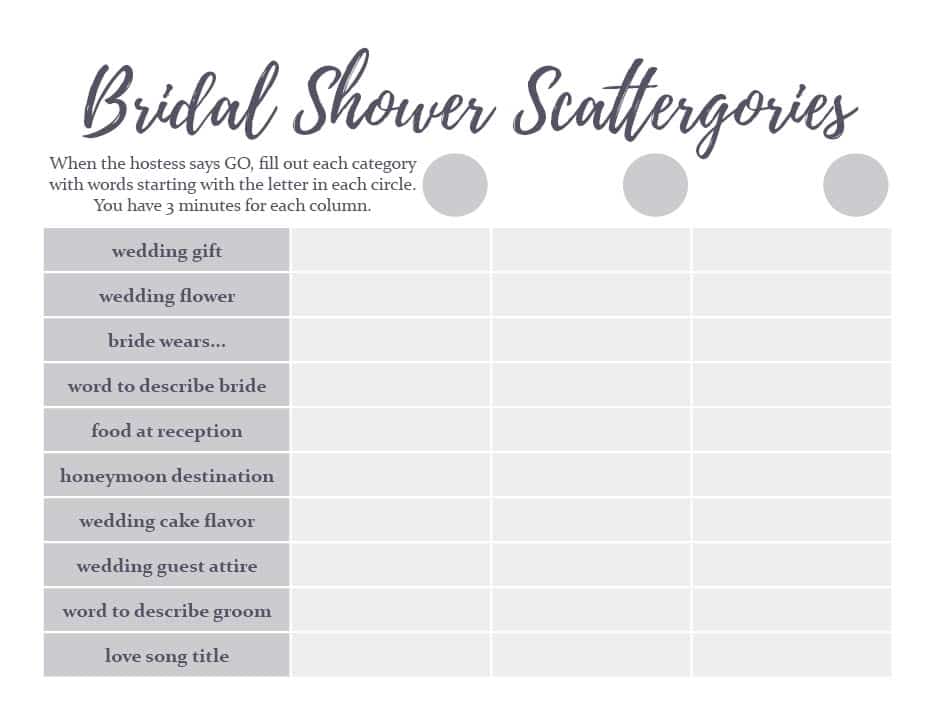 If you want to host a fun bridal shower, grab this free printable bridal shower game!