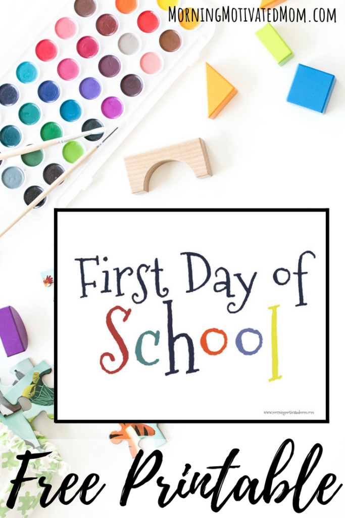 First Day of School Printable. Free Back to School Printables. Children's printables for pre-school through 8th grade. 