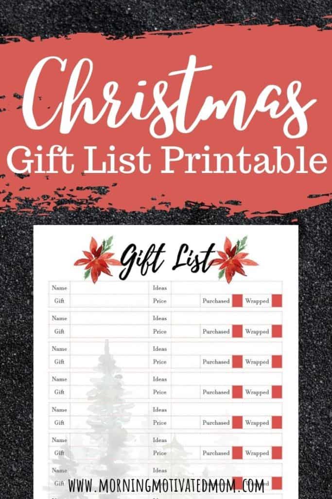 Christmas Gift List Printable. Get organized and think ahead with your holiday gift shopping. Keep track of your gifts on this free Christmas Gift List Printable.