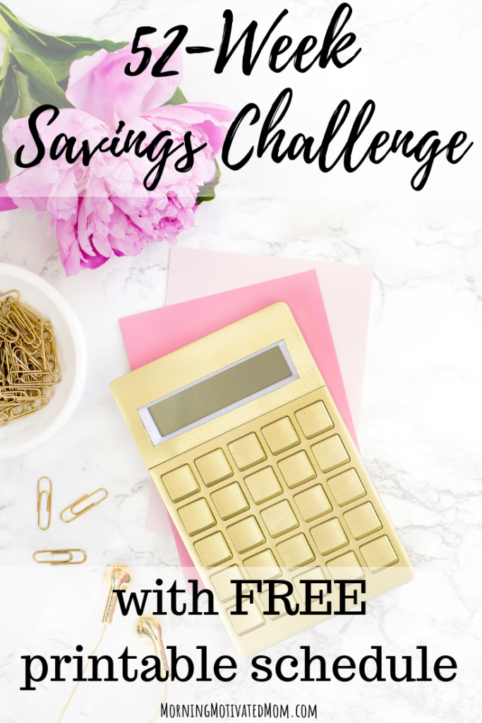 Free 52 Week Savings Challenge Printable. Save money every week and track your progress on the printable. Save Money. Money Tips.
