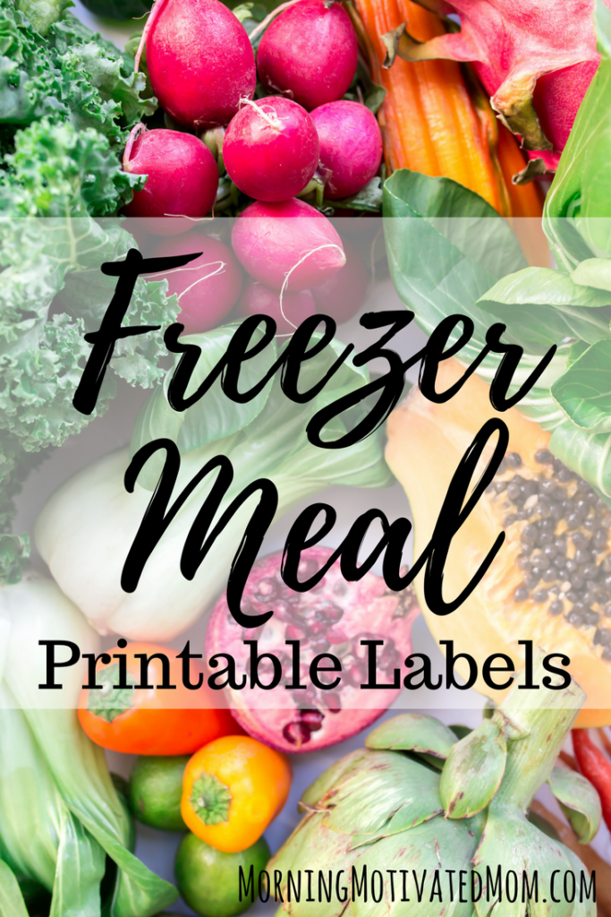 Use the Freezer Meal Labels Printable to record: Recipe Name, Date Prepared, Number of Servings and Directions. The PDF is available in two colors! I also share a resource to help you stock your freezer! 10 meals in just one hour!