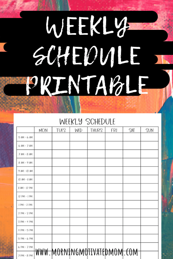 Taking time to plan out your week on this Weekly Planning Printable will help you plan out what your ideal week will look like for you. This printable weekly schedule will help you stay on track during your week. This free planning printable also works as a weekly time blocking printable and a week at a glance printable. #timeblocking #weeklyschedule #planning