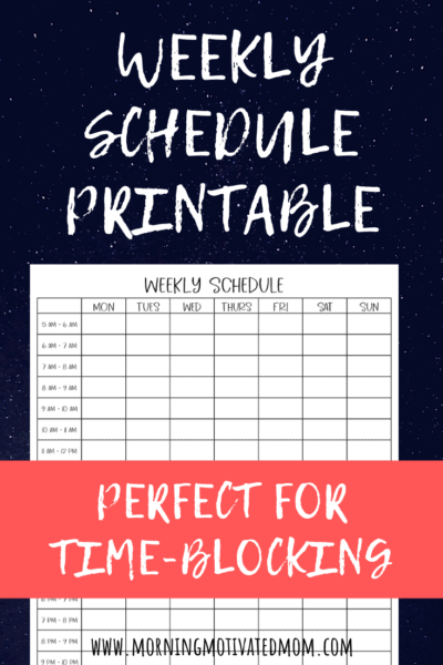 Taking time to plan out your week on this Weekly Planning Printable will help you plan out what your ideal week will look like for you. This printable weekly schedule will help you stay on track during your week. This free planning printable also works as a weekly time blocking printable and a week at a glance printable. #timeblocking #weeklyschedule #planning